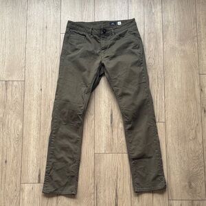 Volcom Vorta Slim Straight Mens Olive Green Jeans Size 32